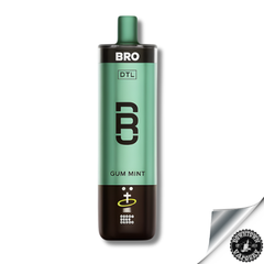 Bro Hookah 40 000 Puff Disposable Device 5mg Gum Mint Downtown Vapoury