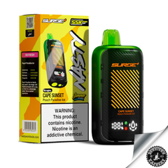 Nasty Surge+ Summer Ice 55 000 Puff Disposable Device 5% Cape Sunset - Peach Paradise Ice Downtown Vapoury