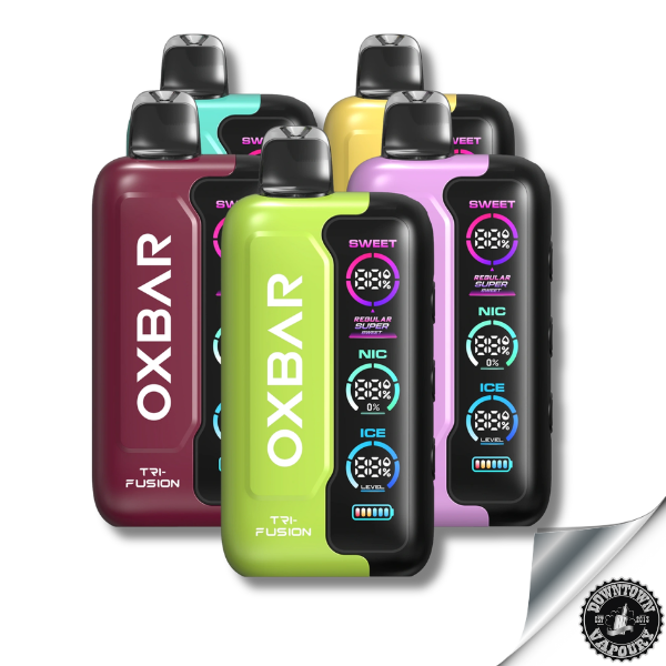 Oxbar Tri-Fusion 50 000 Puff Disposable Pod Device 5% Downtown Vapoury