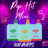 Pop Hit Mini 1200 Puff Disposable Device Rechargeable 5% Downtown Vapoury