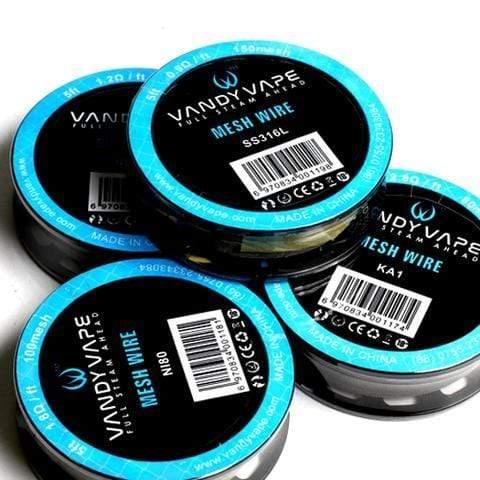 Vandy Vape Mesh Wire Rolls (KA1, Ni80, SS316L) 5ft Vandy Vape Mesh Wire Rolls (KA1, Ni80, SS316L) 5ft