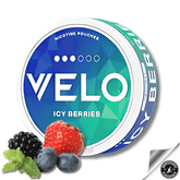 VELO Nicotine Pouches - 10mg VELO Icy Berries (STRONG) 10mg Downtown Vapoury