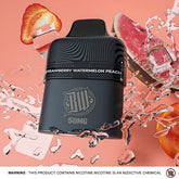 Bewolk 6000 Disposable Cartridge 2% Strawberry Watermelon Peach Downtown Vapoury