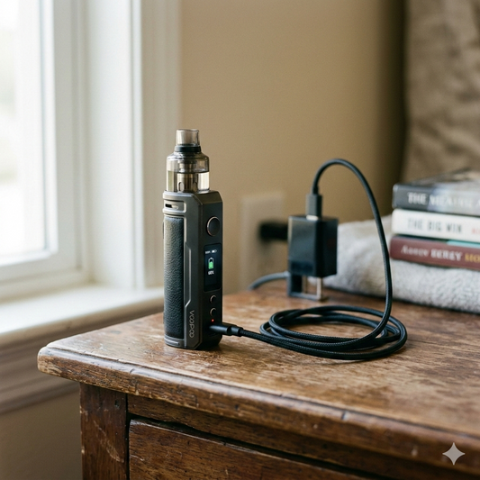 A vape and a charger