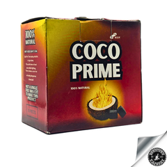 Coco prime Coconut Shell Charcoal Cubes for Hookah Pipe Use and incense (18 Pieces)