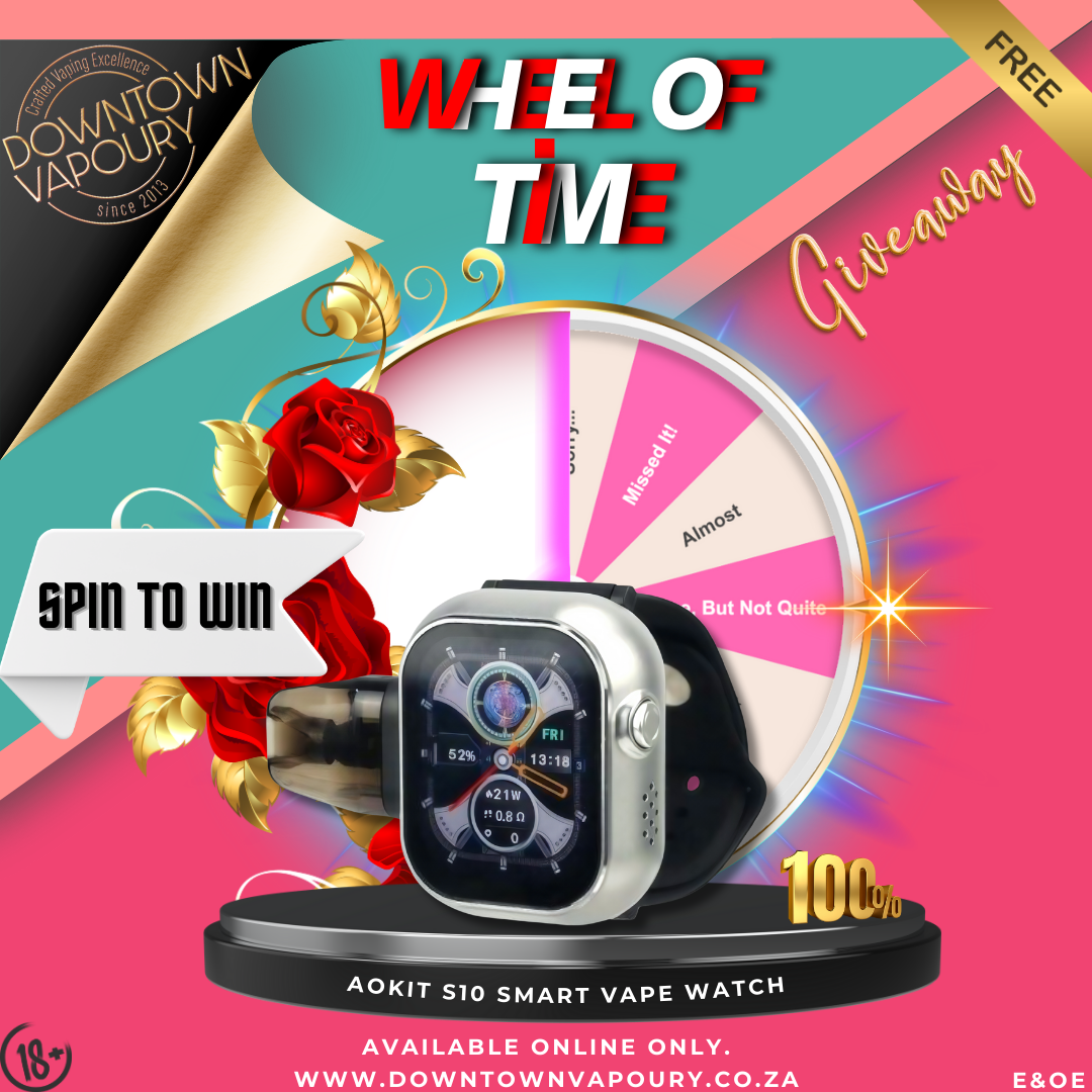 Aokit S10 Smart Vape Watch (Gunmetal) <SPIN TO WIN>