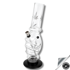 Acrylic Water Bong – Large – 32cm Printed Patterns Downtown Vapoury