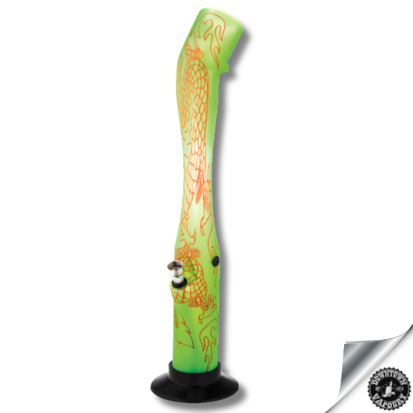 Acrylic Water Bong – XL Dragon Design 40.5cm Downtown Vapoury