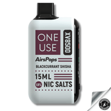 AirsPops ONE USE XV 15ml Disposable Vape - 5% Blackcurrant Shisha Downtown Vapoury