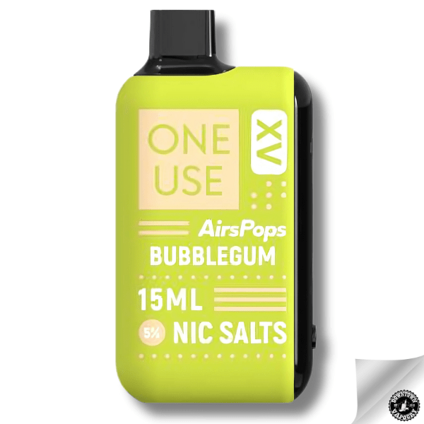 AirsPops ONE USE XV 15ml Disposable Vape - 5% Bubblegum Downtown Vapoury
