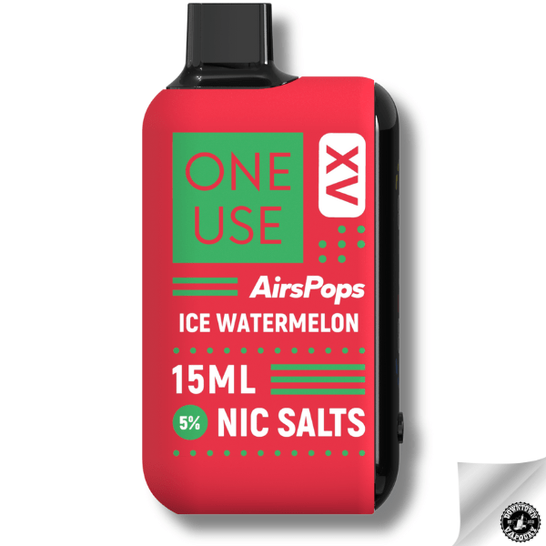 AirsPops ONE USE XV 15ml Disposable Vape - 5% Ice Watermelon Downtown Vapoury