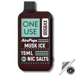 AirsPops ONE USE XV 15ml Disposable Vape - 5% Musk Ice