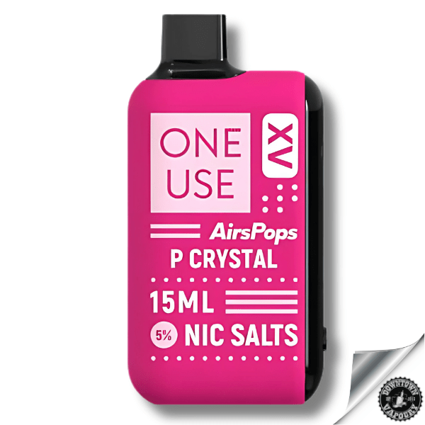 AirsPops ONE USE XV 15ml Disposable Vape - 5% P Crystal Downtown Vapoury