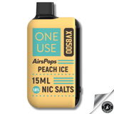 AirsPops ONE USE XV 15ml Disposable Vape - 5% Peach Ice Downtown Vapoury