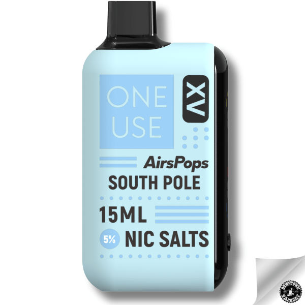 AirsPops ONE USE XV 15ml Disposable Vape - 5% South Pole Downtown Vapoury