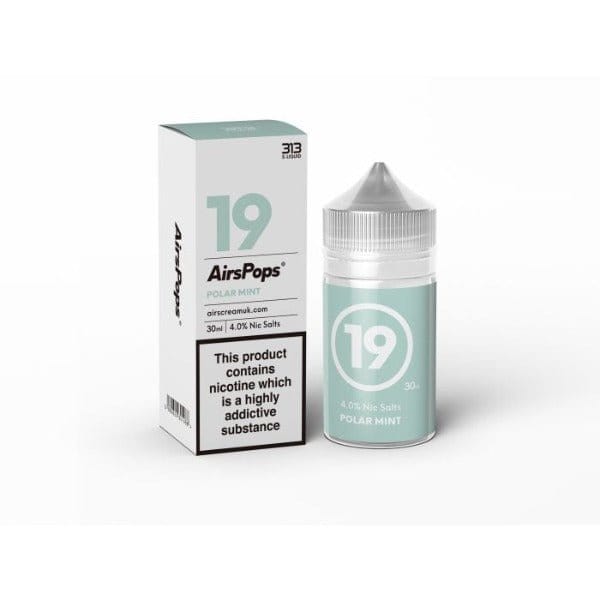 AirsPops Polar Mint 30ML Salts 40MG Downtown Vapoury