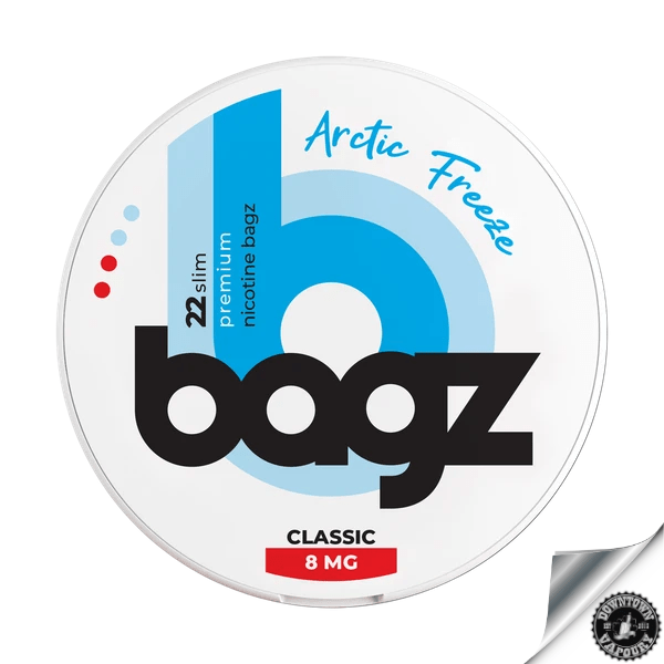 Bagz nicotine pouch (1pc) Arctic Freeze (8MG) Downtown Vapoury