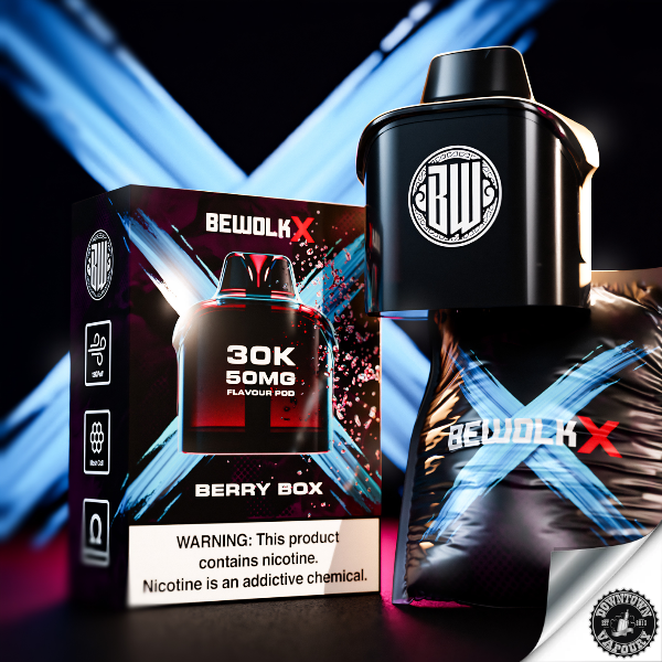 Bewolk X 30k Replacement Pod (1pc) Berry Box 50mg Downtown Vapoury