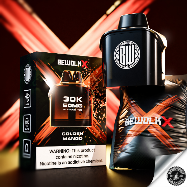 Bewolk X 30k Replacement Pod (1pc) Golden Mango 50mg Downtown Vapoury