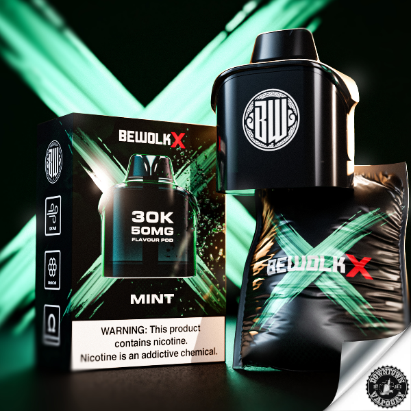 Bewolk X 30k Replacement Pod (1pc) Mint 50mg Downtown Vapoury