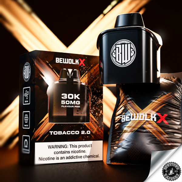 Bewolk X 30k Replacement Pod (1pc) Tobacco 2.0 50mg Downtown Vapoury