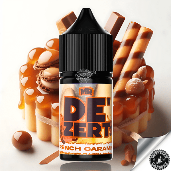 Binjai Mr De'Zert- French caramel 30ml Nic Salts Downtown Vapoury