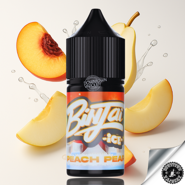 Binjai Peach Pear 30ml Nic Salts Downtown Vapoury