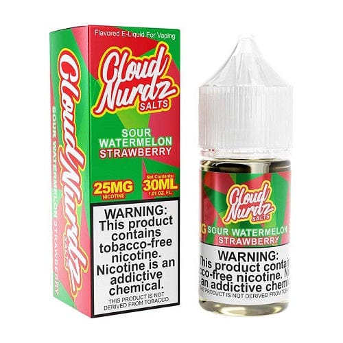 Cloud Nurdz Sour Watermelon Strawberry Nicotine Salt 30ml