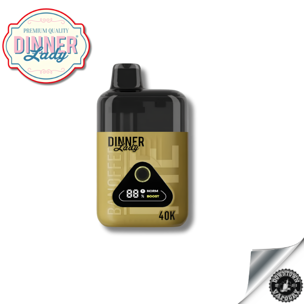 Dinner Lady Desserts 40K Disposable Vape 5% Banoffee Pie Downtown Vapoury