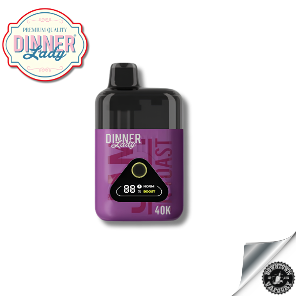 Dinner Lady Desserts 40K Disposable Vape 5% Jam on Toast Downtown Vapoury