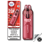 Dinner Lady Luma 20K Puff Disposable Vape 5% Cherry Ice Downtown Vapoury