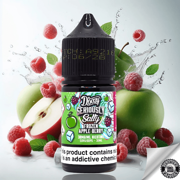 Doozy Seriously Salty Frozen Apple Berry 30ML Nic Salt 30MG Downtown Vapoury