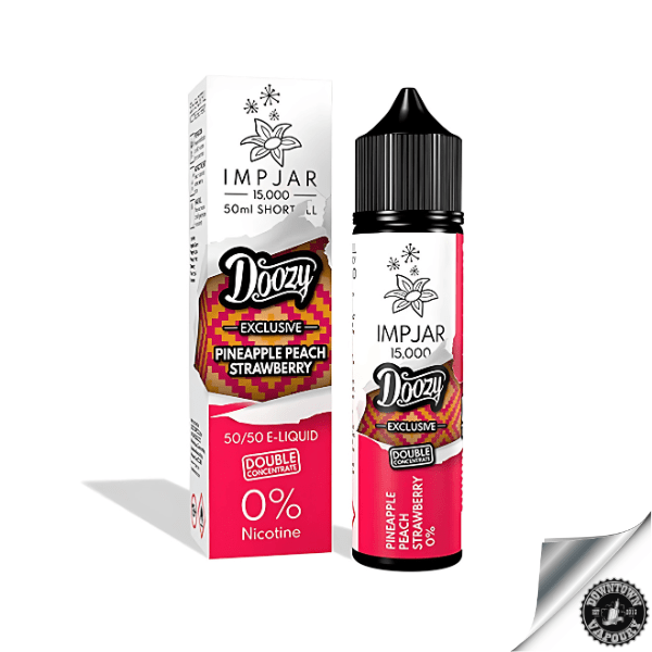 Doozy x Impjar Pineapple Peach Strawberry 60ml Salts 30MG Downtown Vapoury