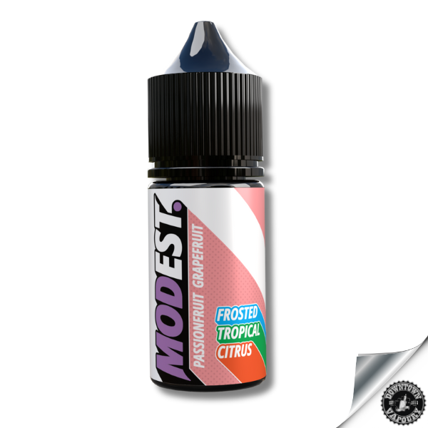 Five Points Modest Frosted Passionfruit Grapefruit Longfill Downtown Vapoury