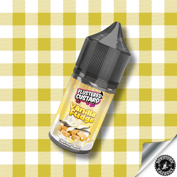 Flustered Custard Vanilla Fudge MTL/Salt (Longfill) Downtown Vapoury