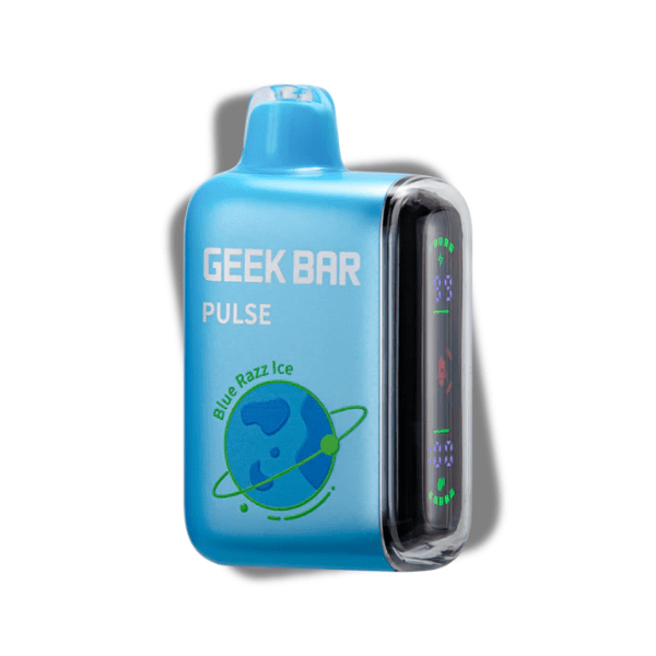 Geek Bar Pulse 7500-15000 puffs. Disposable 5% Blue Razz Ice Downtown Vapoury