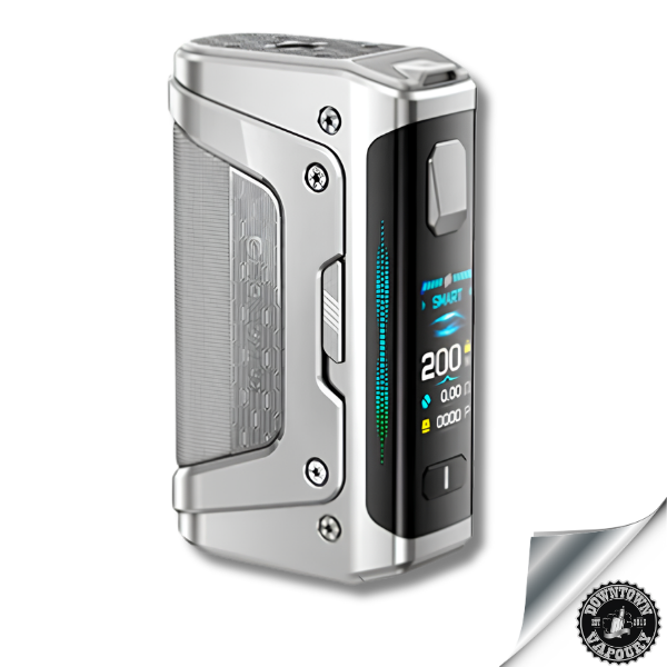 Geek Vape Aegis Legend 5 200W Box Mod Frost Silver Downtown Vapoury