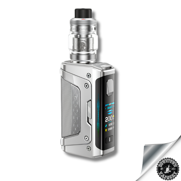 GeekVape Aegis Legend 5 200W Starter Kit Frost Silver Downtown Vapoury