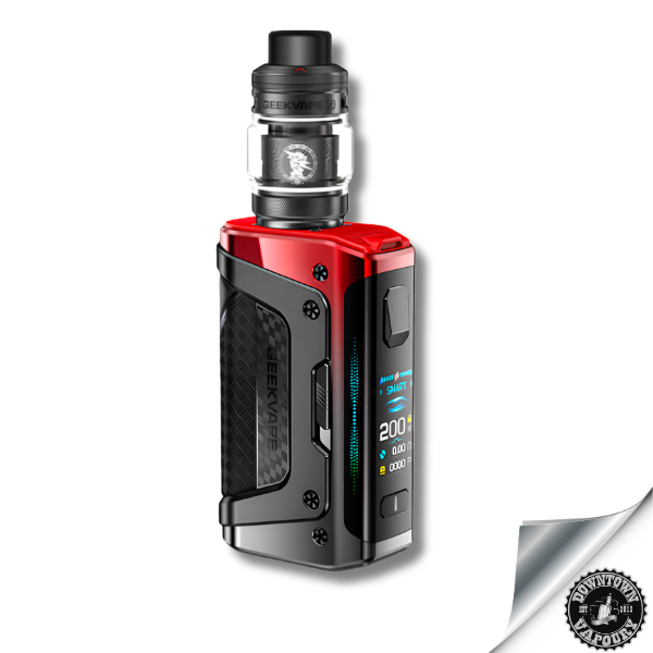 GeekVape Aegis Legend 5 200W Starter Kit Turbo Red Downtown Vapoury