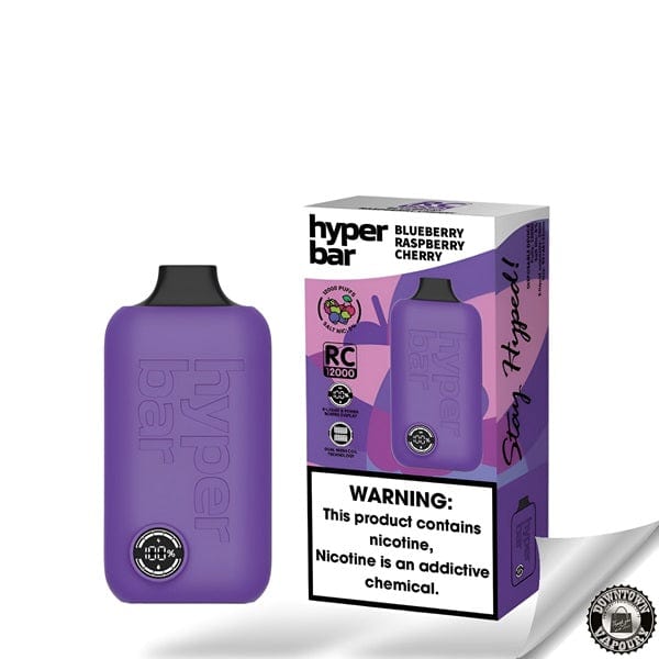 Hyperbar RC 12000 Puff Disposable Pod Device 5% Blueberry Raspberry Cherry Downtown Vapoury