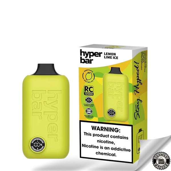 Hyperbar RC 12000 Puff Disposable Pod Device 5% Lemon Lime Ice Downtown Vapoury