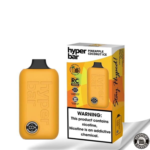 Hyperbar RC 12000 Puff Disposable Pod Device 5% Pineapple Coconut Ice Downtown Vapoury