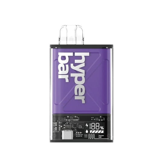 Hyperbar Ultra 12000 Puff Disposable Pod Device 5% Sakura Grape Downtown Vapoury