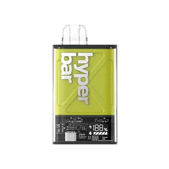 Hyperbar Ultra 12000 Puff Disposable Pod Device 5% Sour Apple Ice Downtown Vapoury