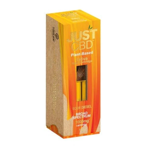 Just CBD - 1000mg Broad Spectrum CBD Vape Cartridge - 1ml Downtown Vapoury