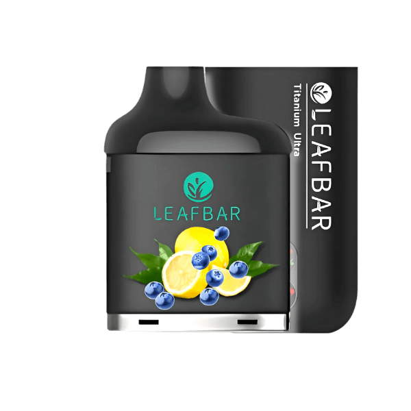 LeafBar Titanium Ultra 5% 20 000 Puff Kit Black / Blueberry Lemonade Downtown Vapoury