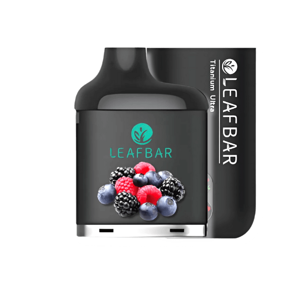 LeafBar Titanium Ultra 5% 20 000 Puff Kit Black / Mixed Berries Downtown Vapoury
