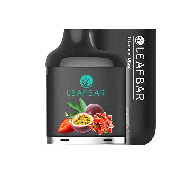 LeafBar Titanium Ultra 5% 20 000 Puff Kit Black / Strawberry Watermelon Passion Downtown Vapoury