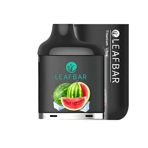 LeafBar Titanium Ultra 5% 20 000 Puff Kit Black / Watermelon Ice Downtown Vapoury