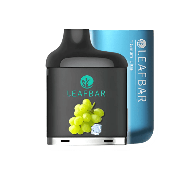 LeafBar Titanium Ultra 5% 20 000 Puff Kit Blue / Grape Ice Downtown Vapoury